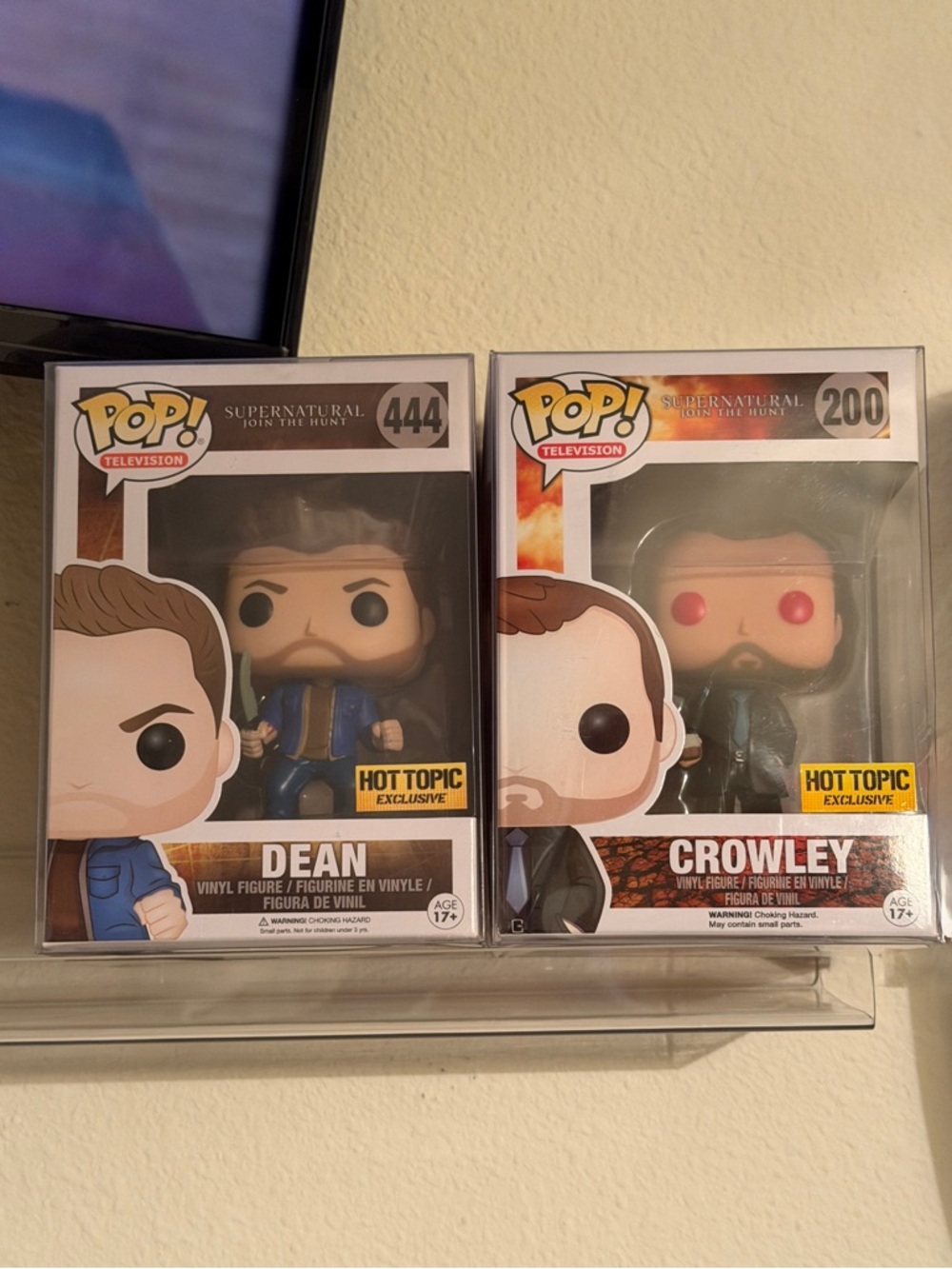 Supernatural Dean -First Blade & Red Eye Crowley Funko Pops